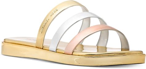 michael kors keiko slide|Michael Kors slides with studs.